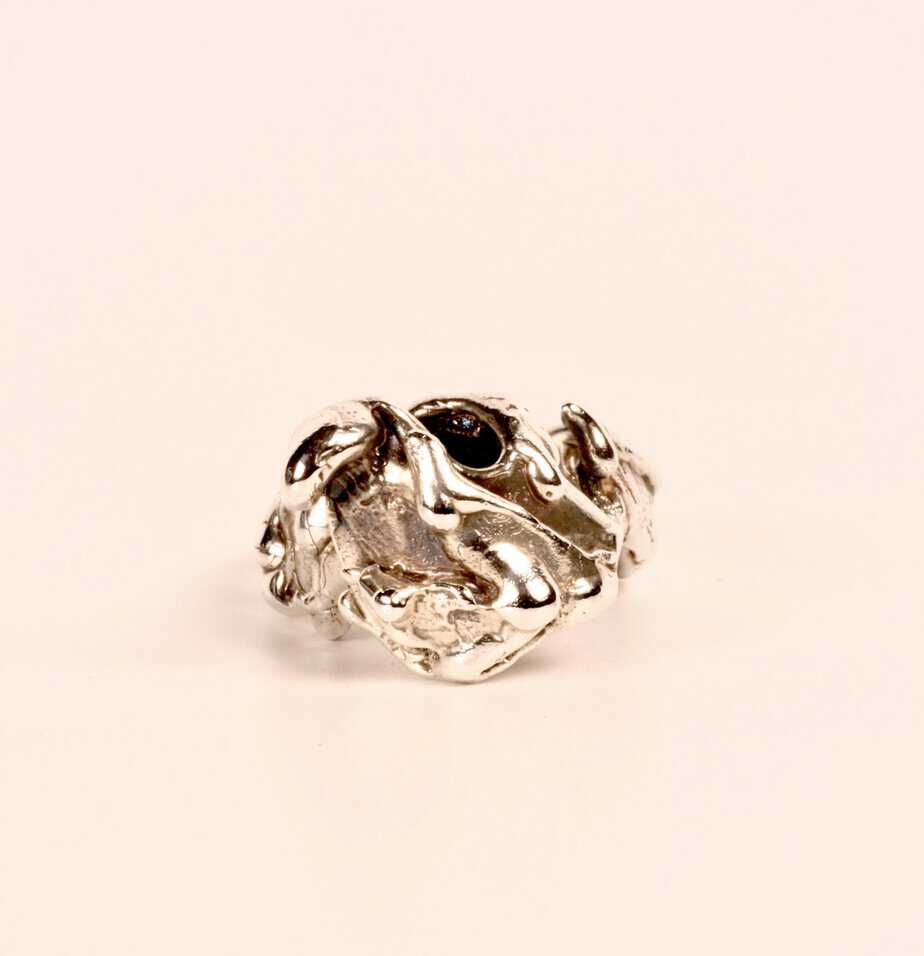 Chunky Sterling Silver Breaking Wave ring by Wild Shores Jewellery Designs, Isle of Lewis, Scotland