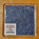 Dark Blue Harris Tweed Coaster