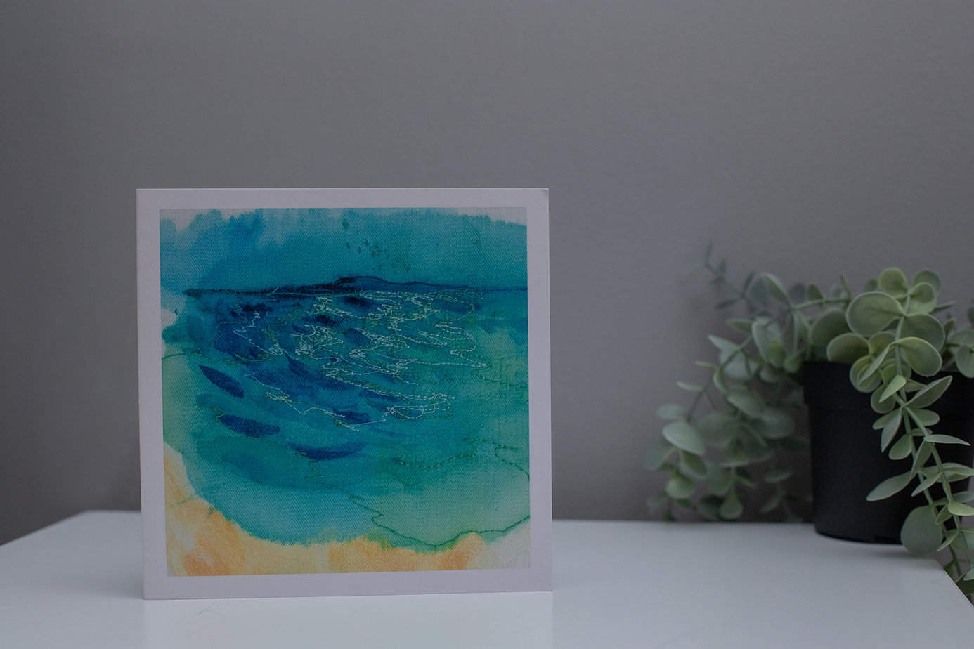 Incoming Tide, Luskentyre, Isle of Harris Greetings Card - Image 1