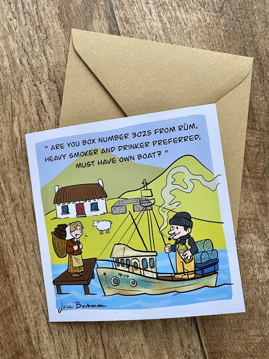 Crofter Fisherman Valentines card - Image 1