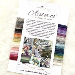 Aister 'oo' Colour Card - 100% Shetland Yarn - Image 1