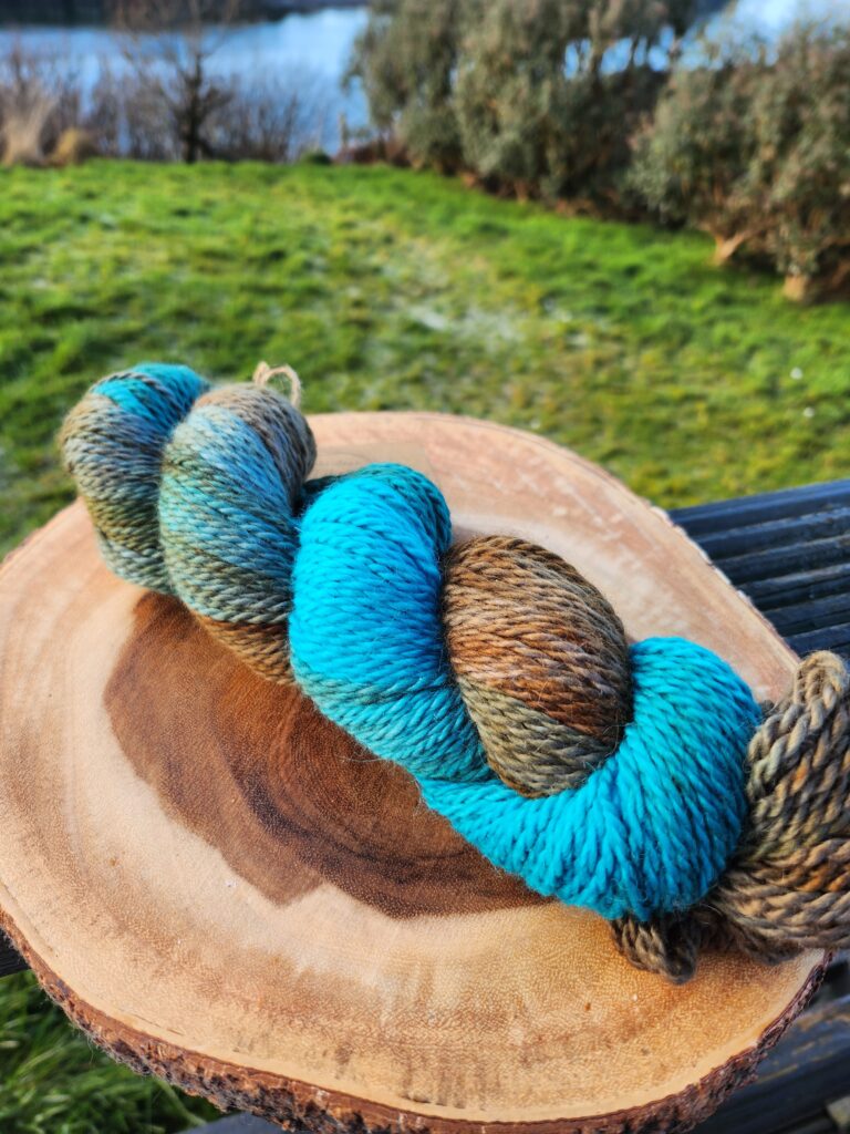 'Fairy Pools' Hand Dyed Yarn, Isle of Skye, Hebridean Fibre Company