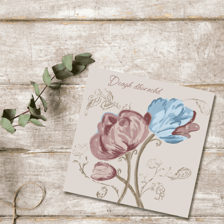 Deagh Dhurachd Gaelic Best Wishes Card