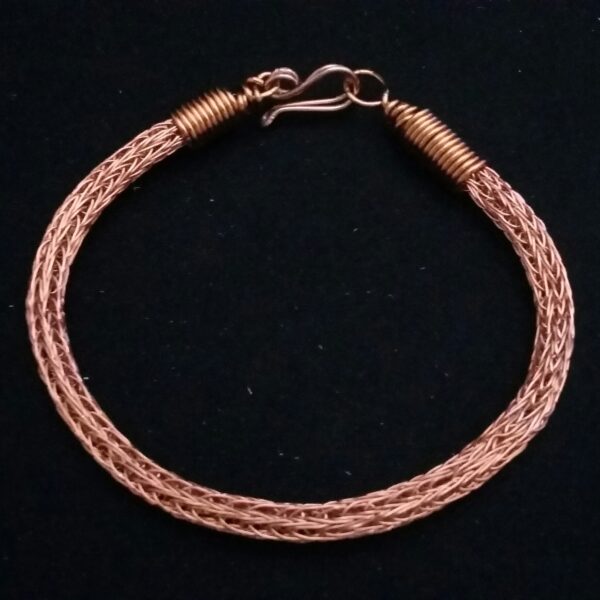 Viking Torc Style Copper Weave Unisex Bracelet