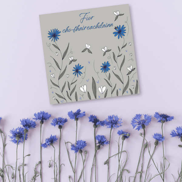 Fìor Cho-Fhaireachdainn Gaelic Sympathy Card