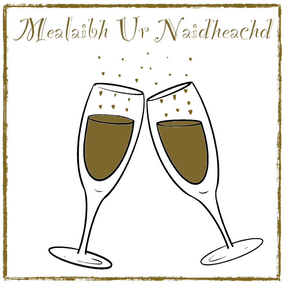 Mealaibh Ur Naidheachd Gaelic Congratulations Card - Image 1