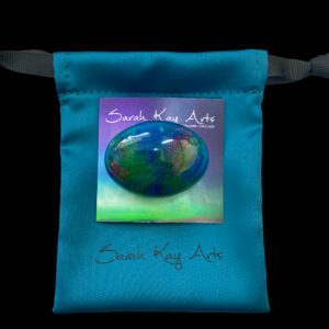 oval aurora inspired brooch