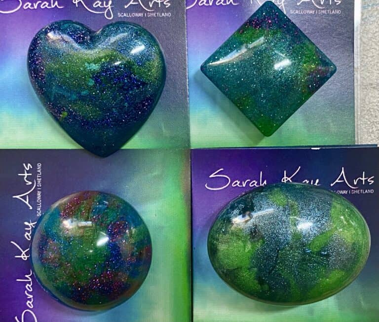 Aurora Borealis large brooch.