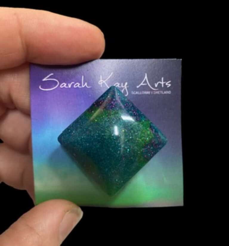 Aurora Borealis large brooch.