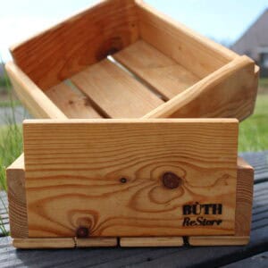 Handcrafted Small Reclaimed Hardwood Crate