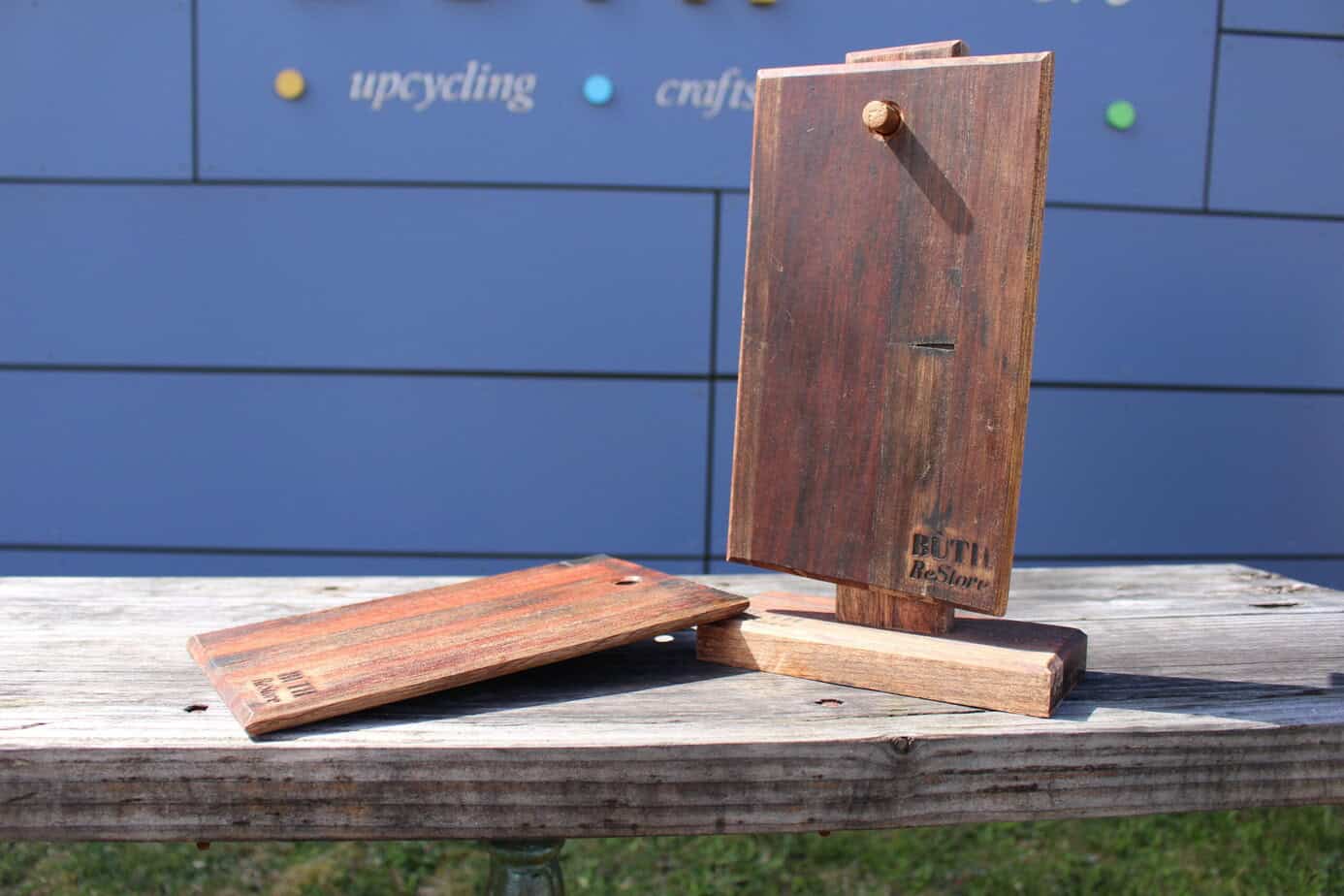 Handcrafted Reclaimed Hardwood Breakfast Board - Image 2