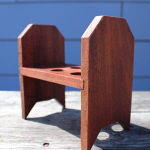 Handcrafted Reclaimed Hardwood Egg Holder - Image 2