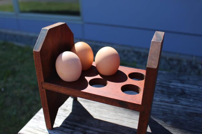 Handcrafted Reclaimed Hardwood Egg Holder