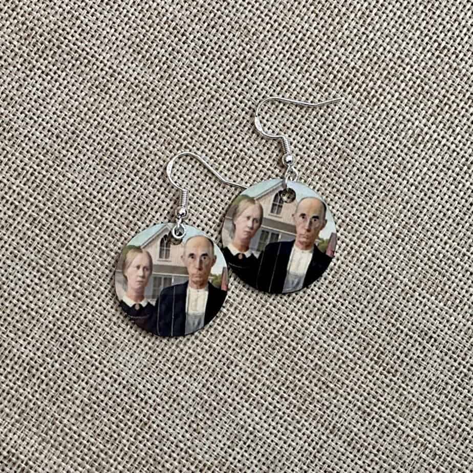 Art for your ears - American Gothic earrings - Image 1