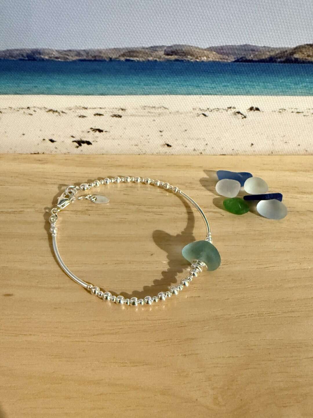 Tide pool Hebridean Sea Glass Bracelet - Image 3
