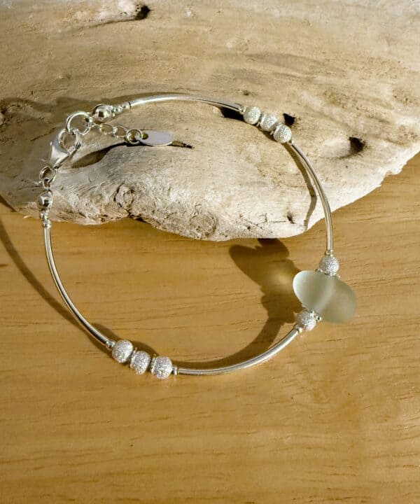 Calm Hebridean Sea Glass Bracelet