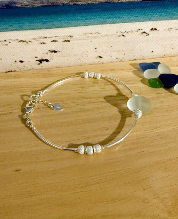 Calm Hebridean Sea Glass Bracelet
