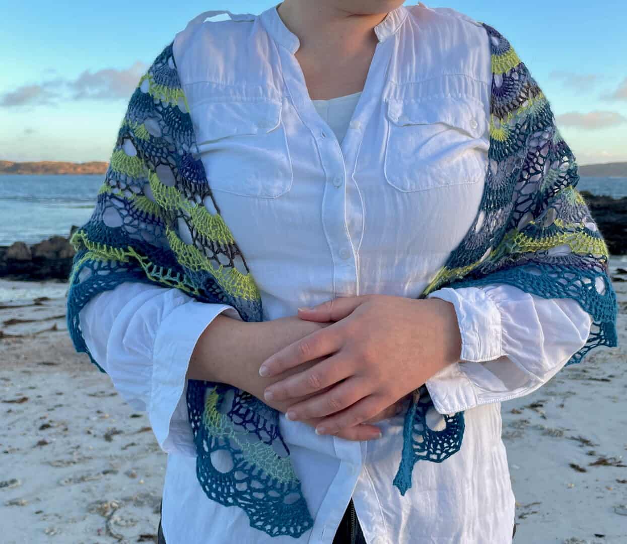 Winter Walk Crochet Shawl or Scarf - Image 3