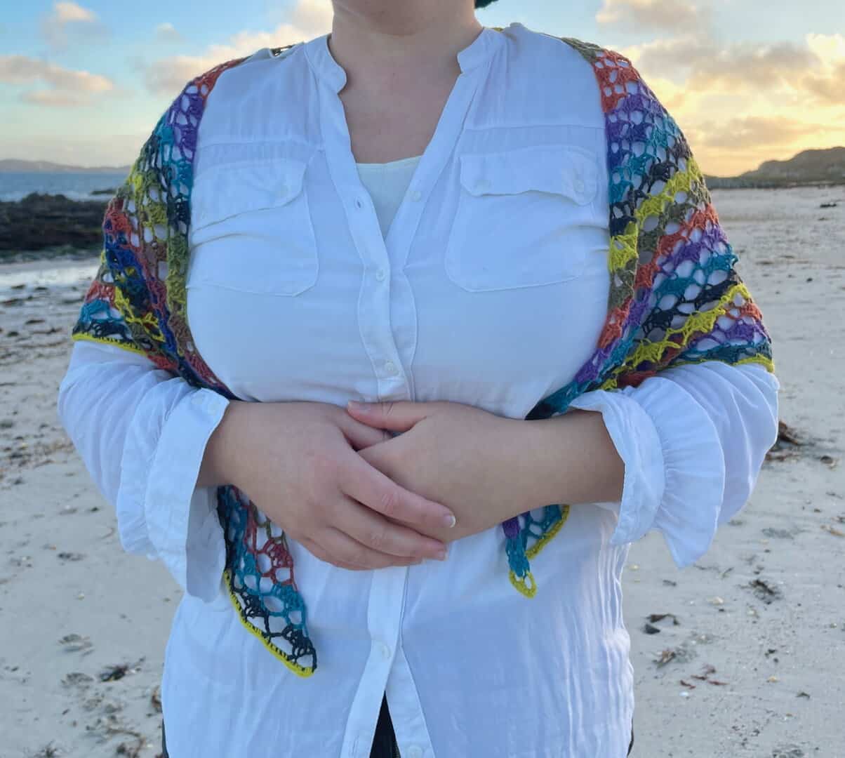 Joy Crochet Small Shawl or Scarf - Image 7