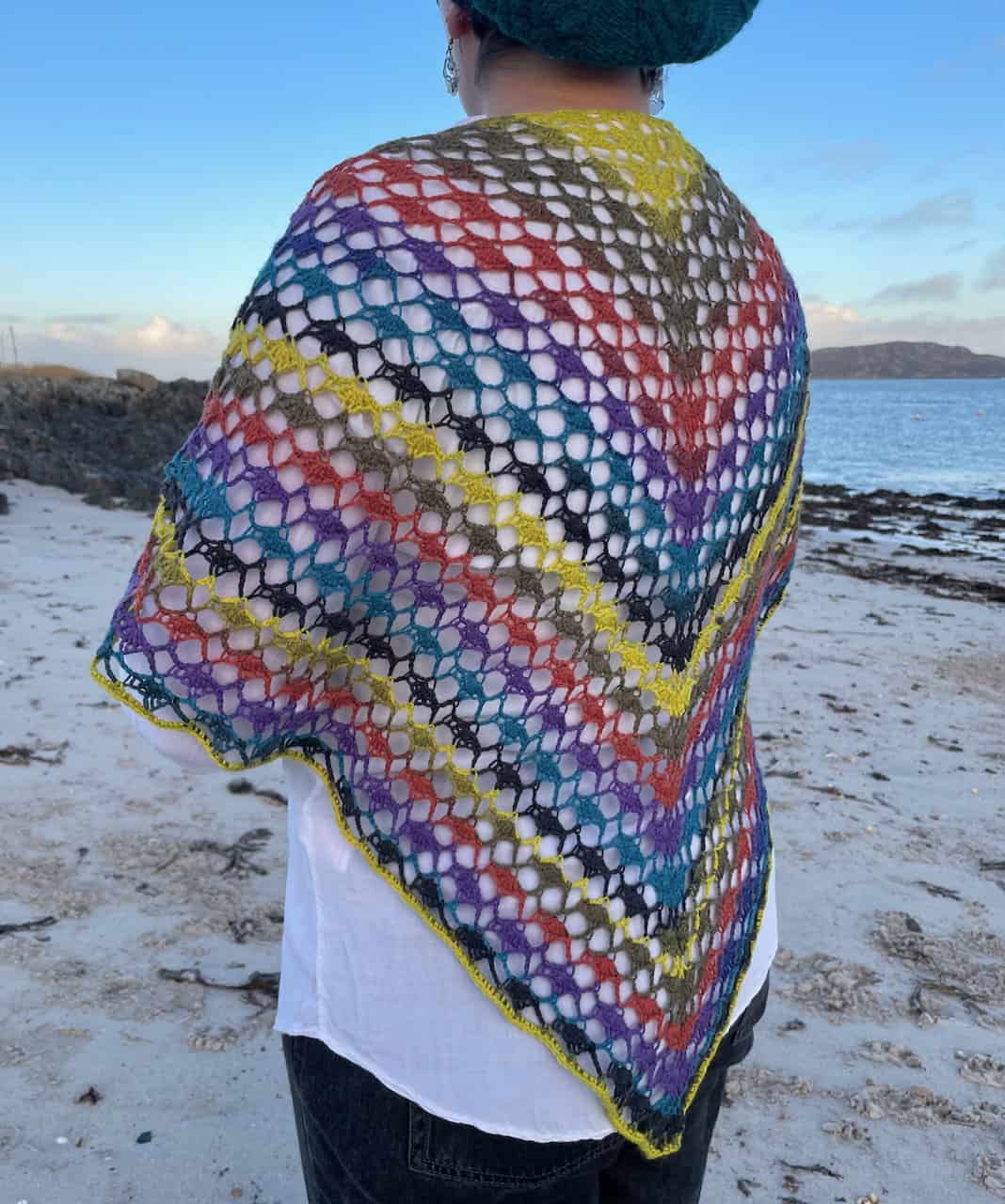 Joy Crochet Small Shawl or Scarf - Image 3