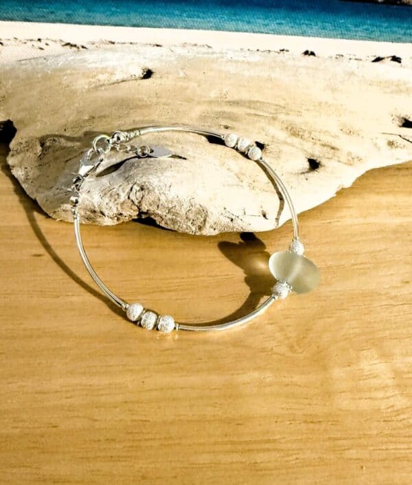 Calm Hebridean Sea Glass Bracelet